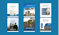 create modern real estate social media post designs
