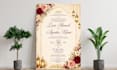 design elegant marriage certificate and invitation card