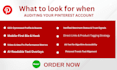 provide a professional pinterest audit and profile optimisation strategy