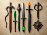 draw custom dnd weapons, magic items, and fantasy equipment