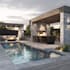 do backyard landscape design, landscape rendering, outdoor garden pool design