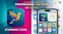 design a unique and catchy mobile app icon that stands out