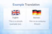 translate english to german for gaming and trading content
