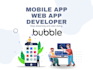 developing no code app by bubble app