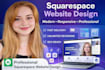 design and redesign modern professional squarespace website
