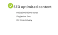 write SEO optimised blog posts and articles