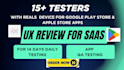 test QA your mobile app androids, IOS, or app bugs and usability