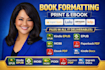 book formatting for print book and ebook
