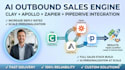 setup ai outbound engine with clay enrichment apollo pipedrive zapier