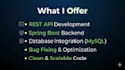 develop rest apis using spring boot and java