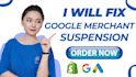 fix google merchant center suspension, misrepresentation and policy violations