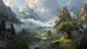 design amazing fantasy landscape