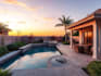 design frontyard, backyard, pool, patio as a landscape architect