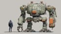 design sci fi mecha and robot concept art