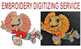 do custom embroidery digitizing for cap, hat, and 3d puff logo