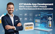 develop iot mobile app with esp32, mqtt, firebase and real time dashboad arduino