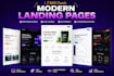 create a responsive landing page using HTML CSS react