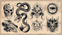 create awesome old school tattoo style design