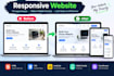 fix HTML CSS javascript bugs, responsive and frontend issues