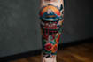 illustrate a tattoo in japanese style