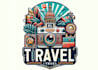 design a professional travel logo