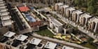 render residential townhouse community,master plan layout,real estate walkthough