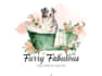 make custom hand drawn dog grooming logo