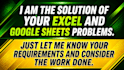 do excel data entry, formatting, cleaning and basic reports