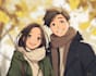 design a romantic couple in anime style