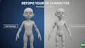 retopologize your 3d character for animation and rigging with clean topology