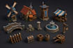 design stylized low poly 3d game assets for unity and unreal engine