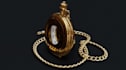 make gold albert chain, design pocket watch chain, 3d modern necklace, cad model