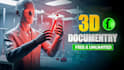 make 3d documentary thumbnail like fern