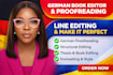 proofread and structural edit your german text, essay, book, thesis proofreading
