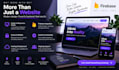 create a modern responsive website with firebase backend