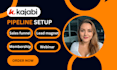 setup kajabi pipeline, kajabi website setup, kajabi course setup pipeline setup
