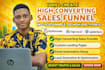 create high converting sales funnel in clickfunnels, go high level, systeme io