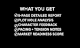 beta read your horror novel detailed report in 48hr