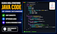 create java projects, fix bugs, and help with assignments