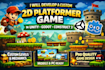 develop a custom 2d platformer game in unity, godot, or construct 3 for you