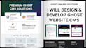 customize ghost cms website, ghost org wesite using ghost cms
