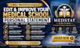 edit your medical school personal statement for amcas and eras applications