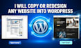 design, redesign, copy clone wordpress website using elementor pro