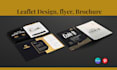 design leaflet, postcard trifold bifold digital brochure design leaflet pamphlet