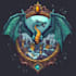 make fantasy logo title in dark theme