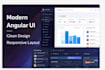 build responsive angular UI and fix frontend bugs