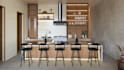 design kitchen with 3d modeling and realistic rendering
