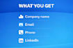 build targeted company and contact lists
