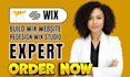 fix wix website design, build, redesign wix website, wix ecommerce, wix studio