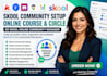setup skool, skool community, skool online course and skool community manager